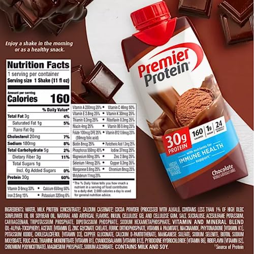 Variety Pack of Protein Shake, 11 Fl Oz, Case of 15 S619