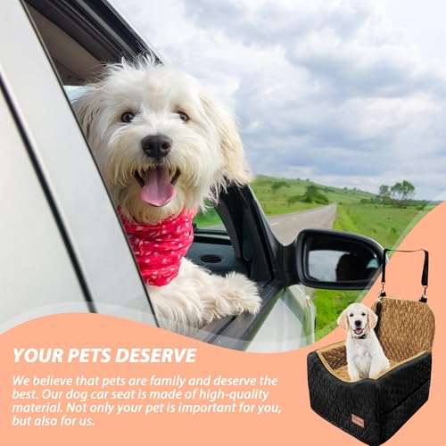 Gray Memory Foam Dog Car Seat with Washable Removable Cover F907