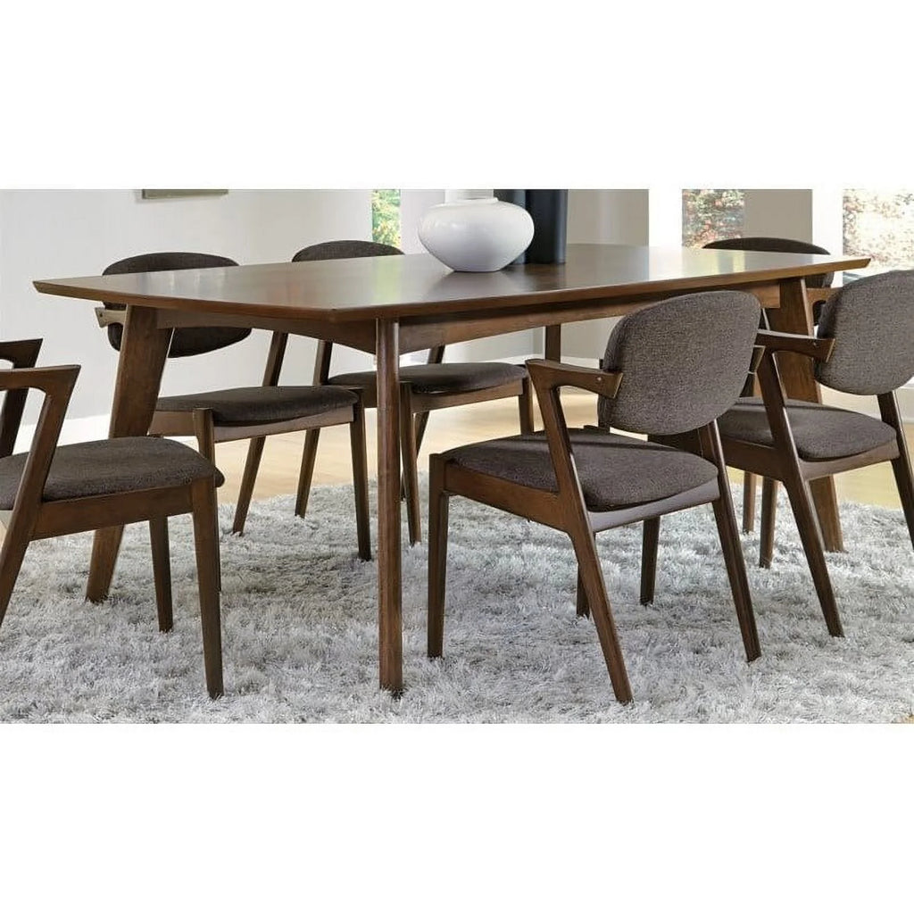 5 Piece Dining Table and 4-Chair Set in Dark Walnut F30019