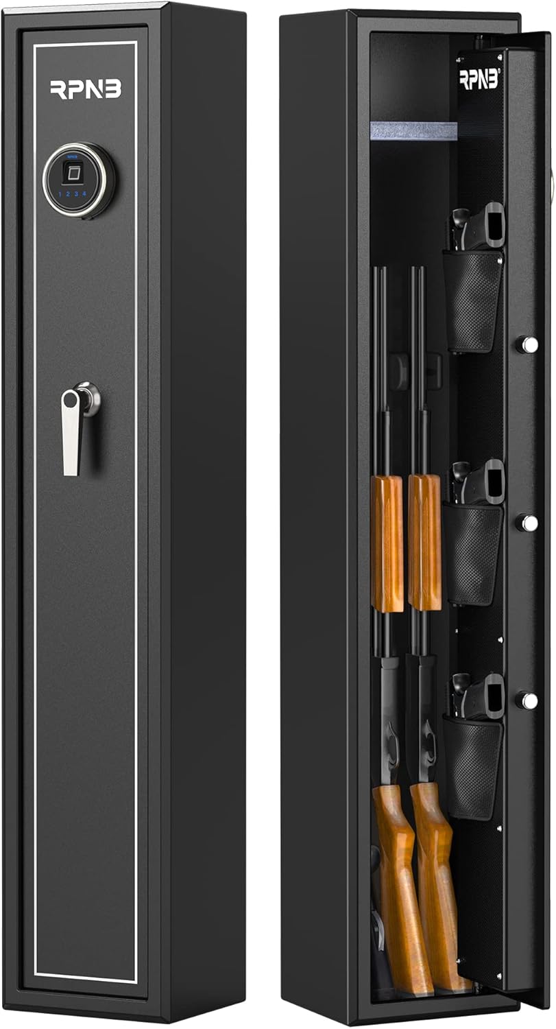Large Biometric Rifle Safe with Removable Shelf Z73244