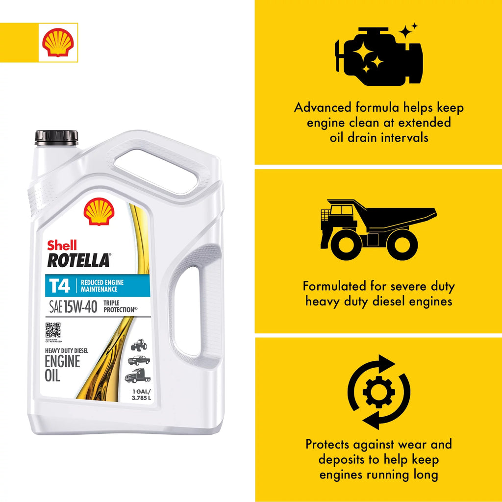 15W-40 Diesel Motor Oil, 1-Gallon, 3 Pack C379