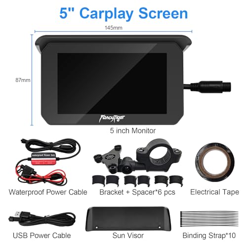 5 Inch IPS Motorcycle GPS Navigation System, Waterproof A39498