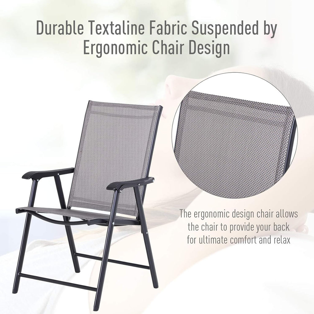 Folding Outdoor Patio Chairs Set of 2 M60445