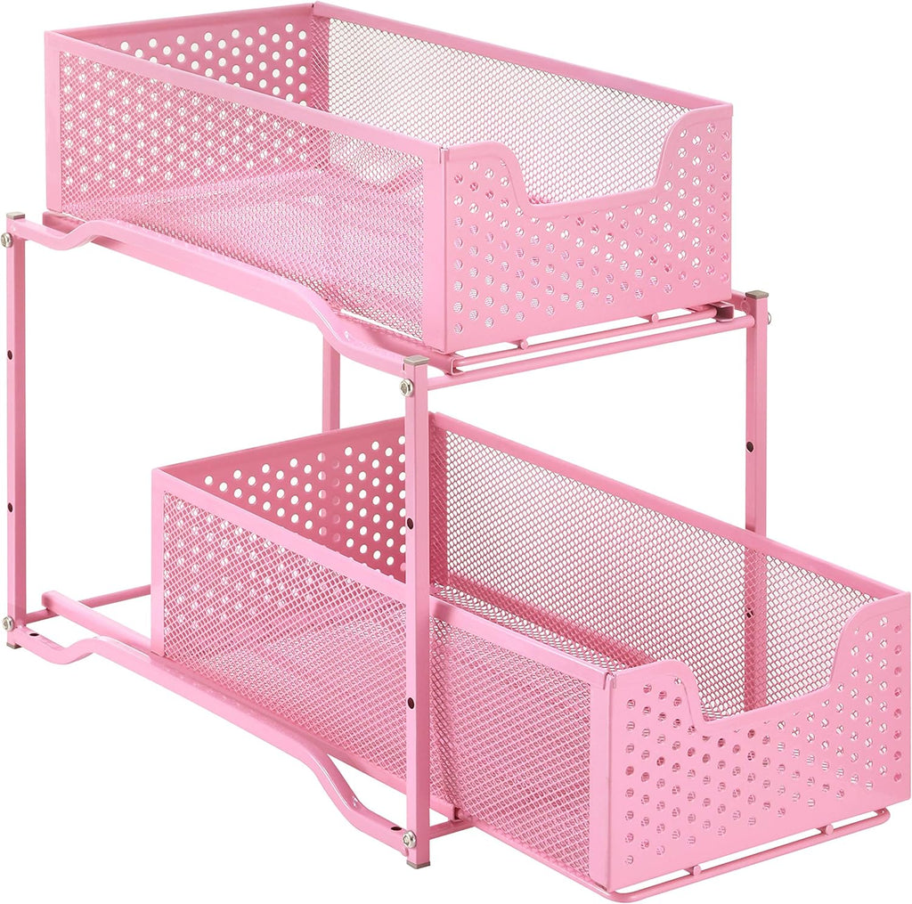 2-Tier Under Sink Cabinet Organizer with Sliding Drawer Q12730