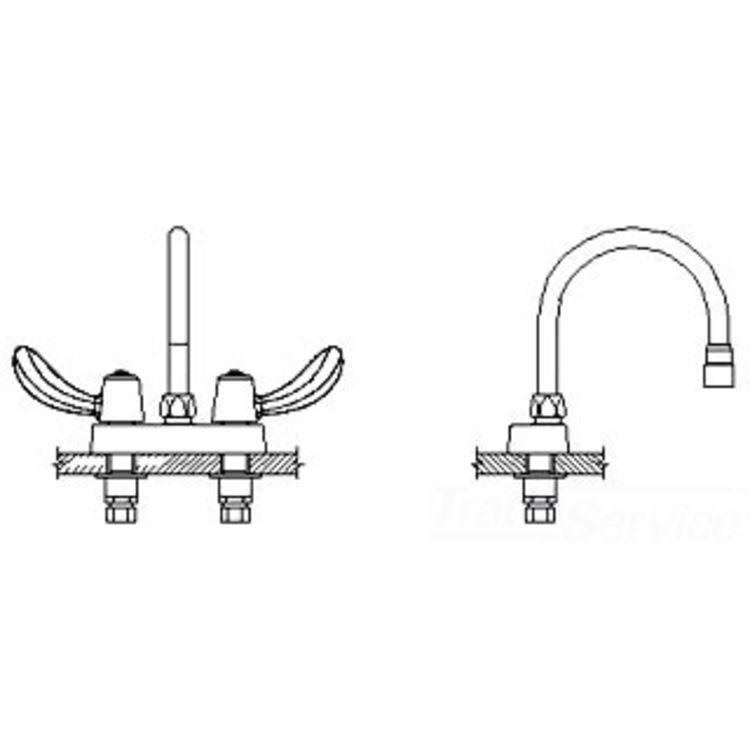 Cast Deckmount Chrome J33790