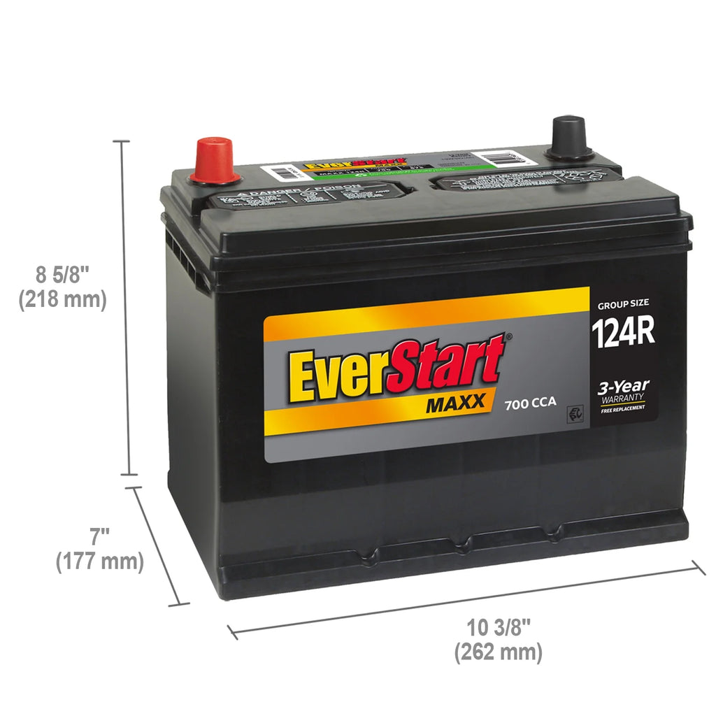 Group Size 124R 12 Volt 700 CCA Lead Acid Automotive Battery W67496