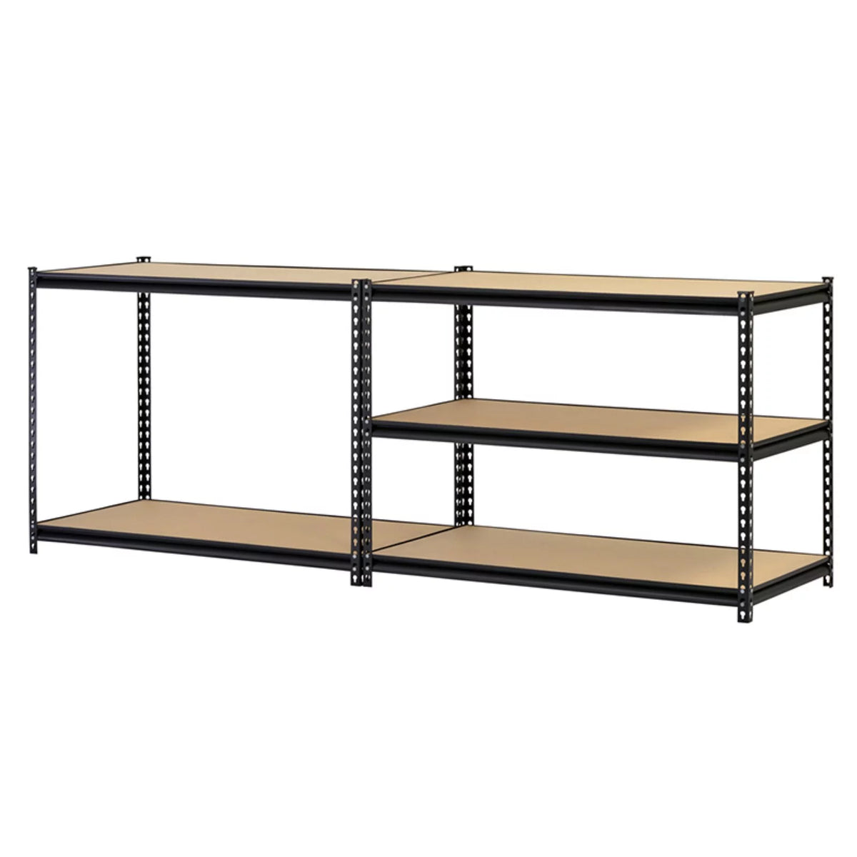 48"W x 18"D x 72"H 5-Tier Steel Shelving Black Q26707