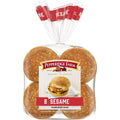 Sesame Topped Hamburger Buns, 4-Pack 8 Count Bags N291968
