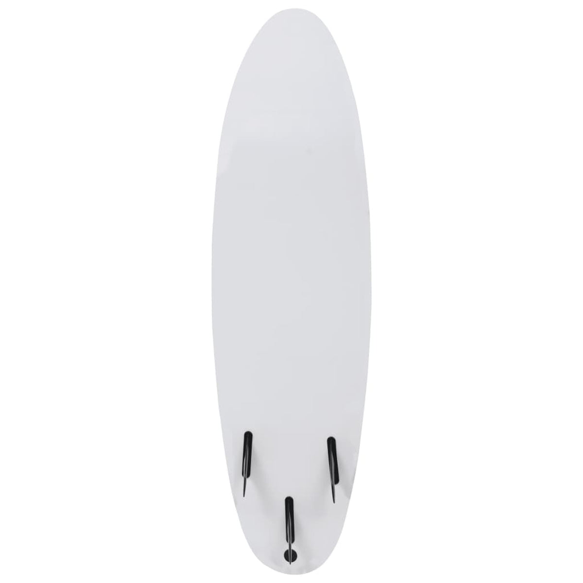 Surfboard with Leash and Plastic Fins 66.9 x 18.4 x 3.1 Inches J7118
