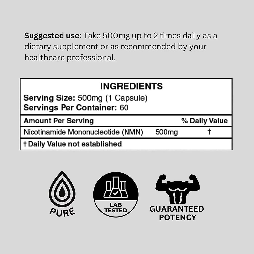 Nicotinamide Riboside (NR) Capsules 30ct 500mg A3580