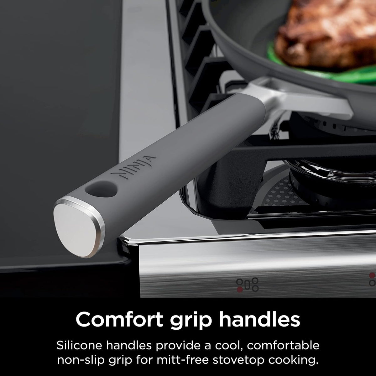 8" Nonstick Fry Pan with Silicone Handles Q72917
