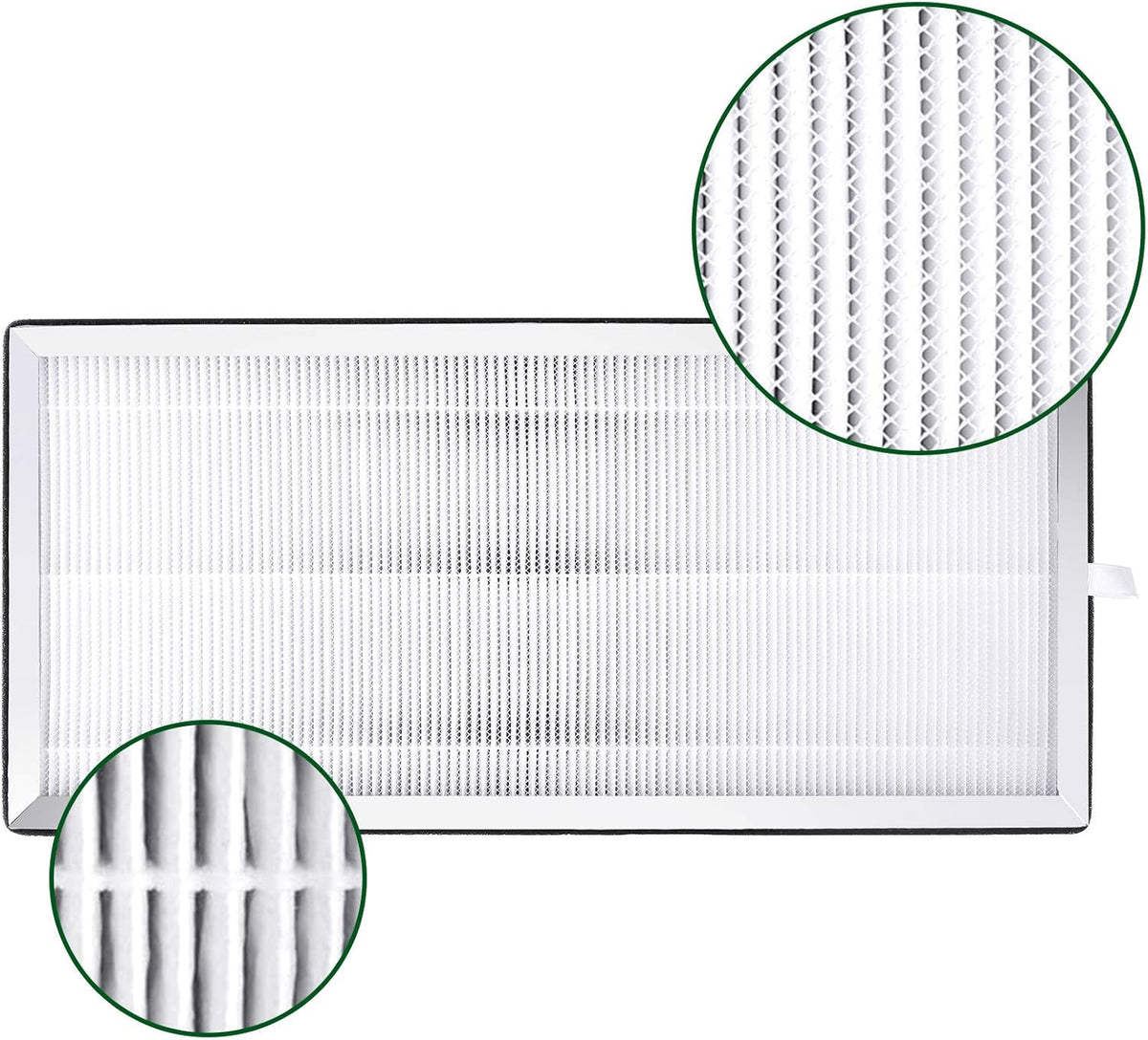 True HEPA Replacement Filter 2 Pack, 3 in 1 H13 Activated Carbon F562