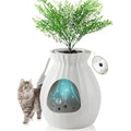 White Enclosed Large Cat Litter Box with Leak Proof Liner D689522