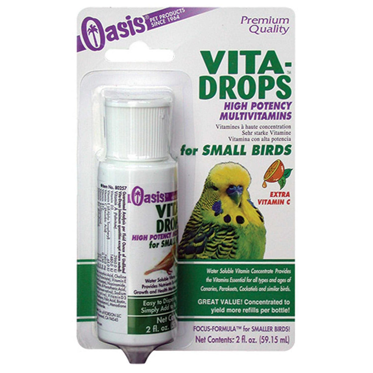 Oasis Vita Drops for Small Birds W431