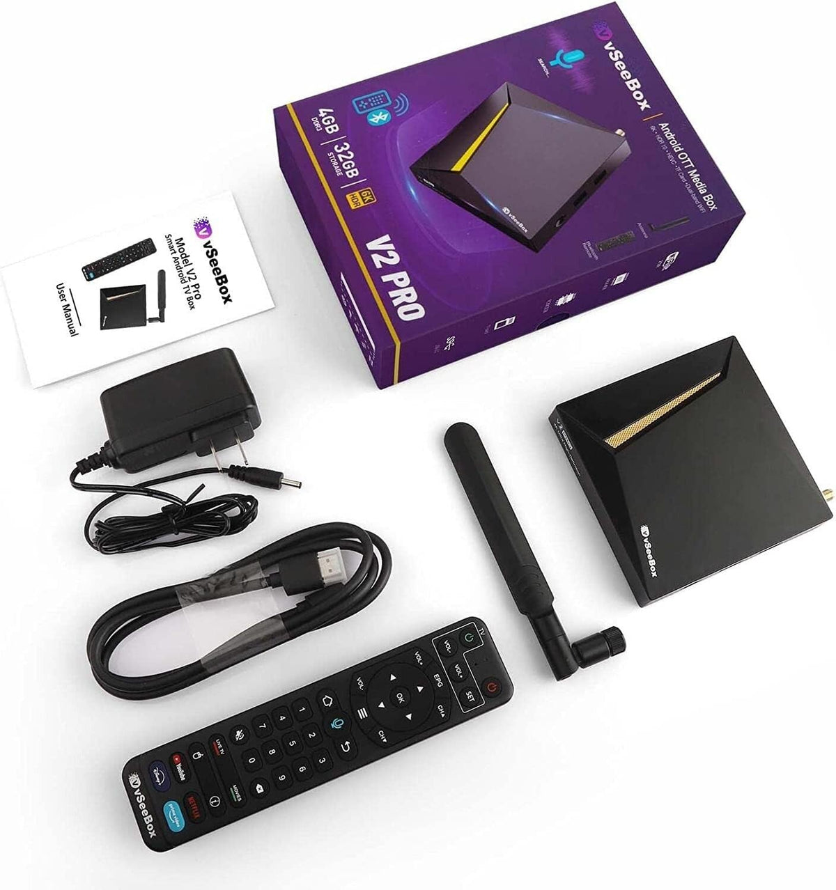 vSeeBox with Bluetooth Voice Remote & Wi-Fi H9450