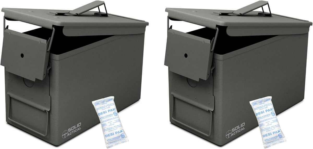 Matte Black OD Green FDE Brown Steel Ammo Box D885844