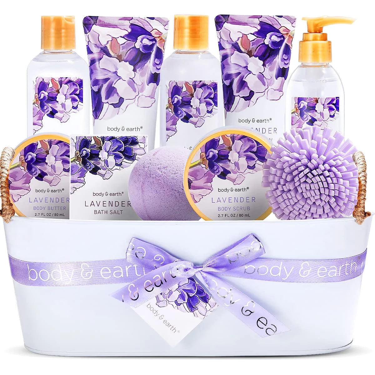 11 Pcs Lavender Bath Gift Sets B8371