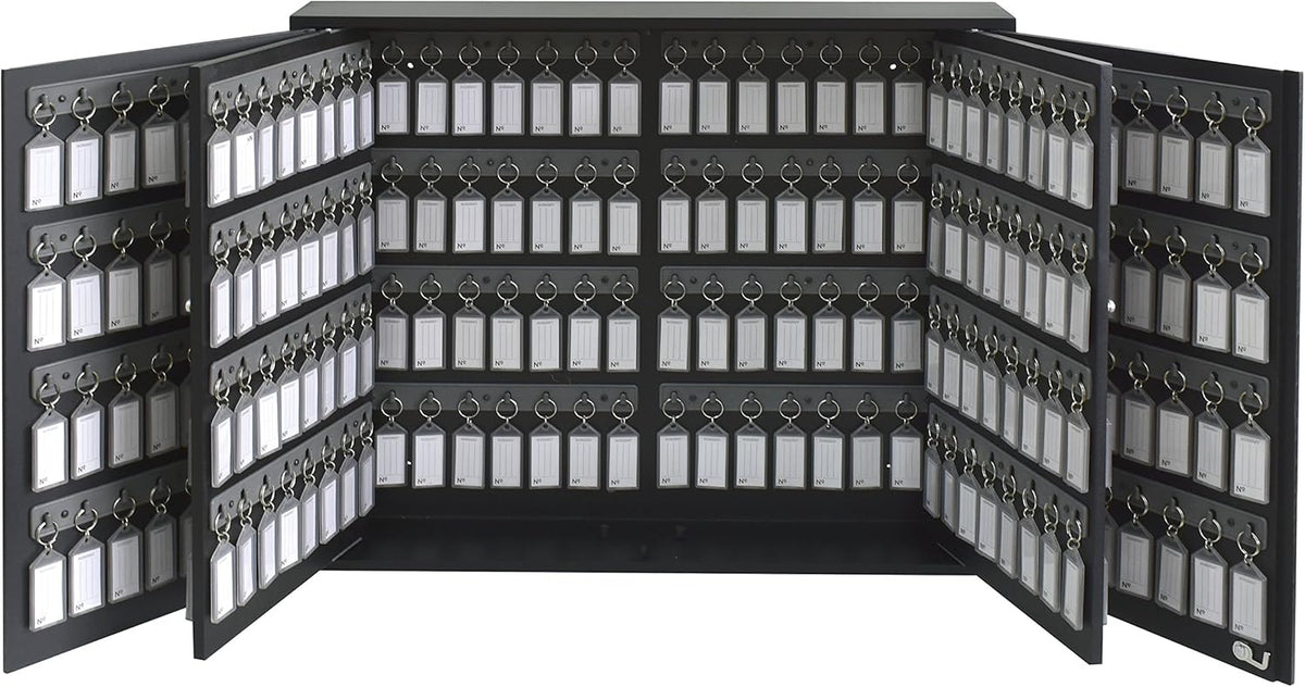 Black Wall Mount Key Cabinet Organizer with Lock X22652