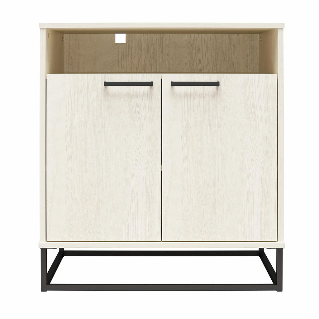 Ivory Oak 2 Door Accent Cabinet Q83418