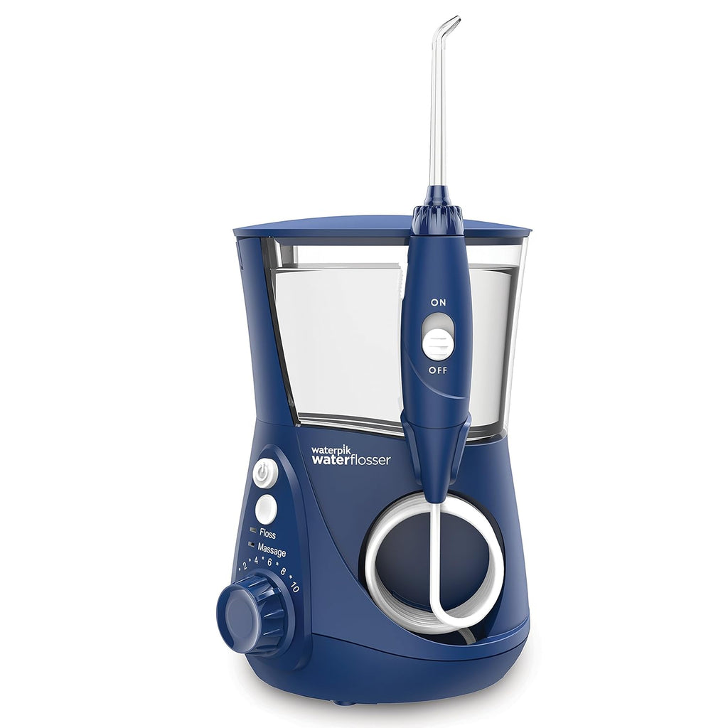 White Electric Water Flosser with 10 Settings and 7 Tips N44308