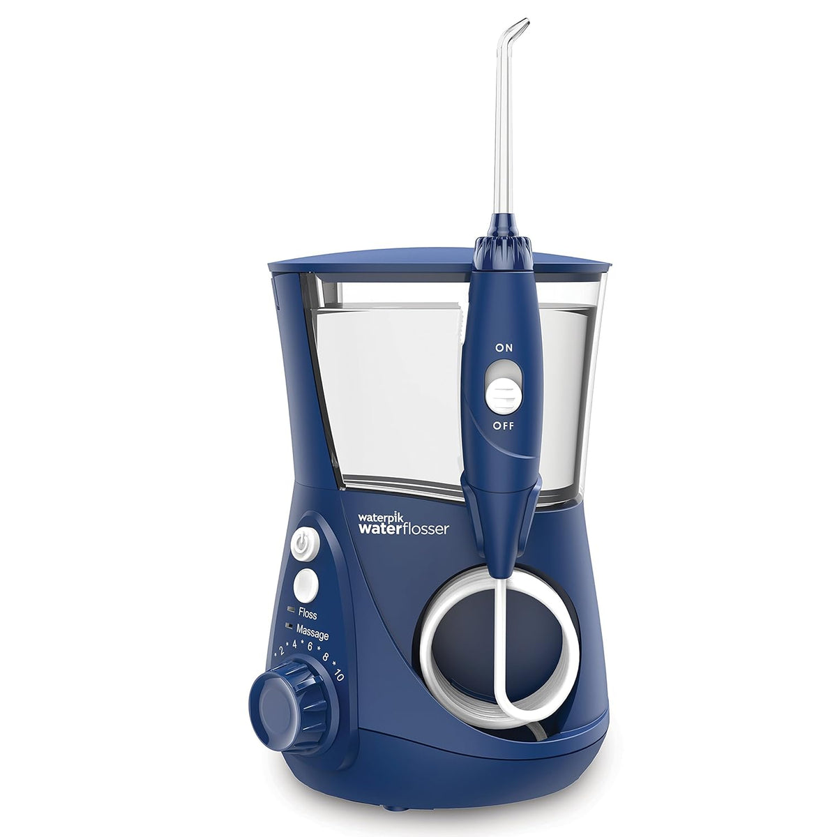 White Electric Water Flosser with 10 Settings and 7 Tips N44308