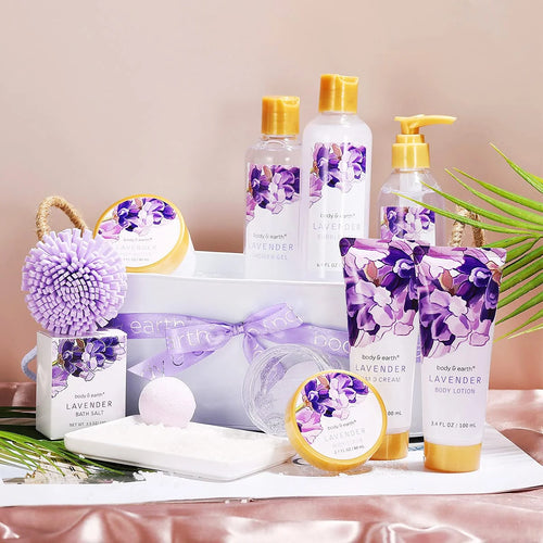 11 Pcs Lavender Bath Gift Sets B8371