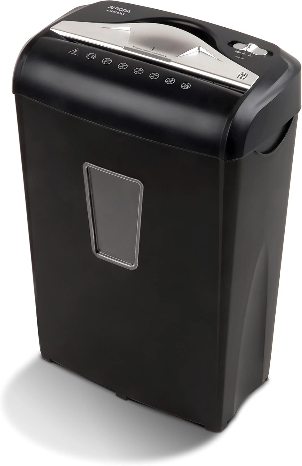 10-Sheet Micro-Cut Paper CD Credit Card Shredder with Pullout Basket W5082