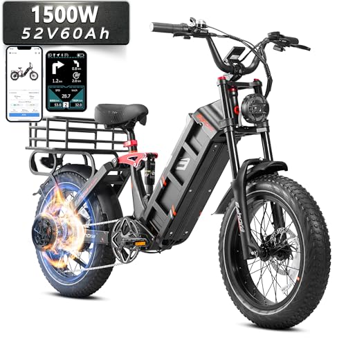 Electric Bike 20" Fat Tire Full Suspension with Dual Hydraulic Brakes N228