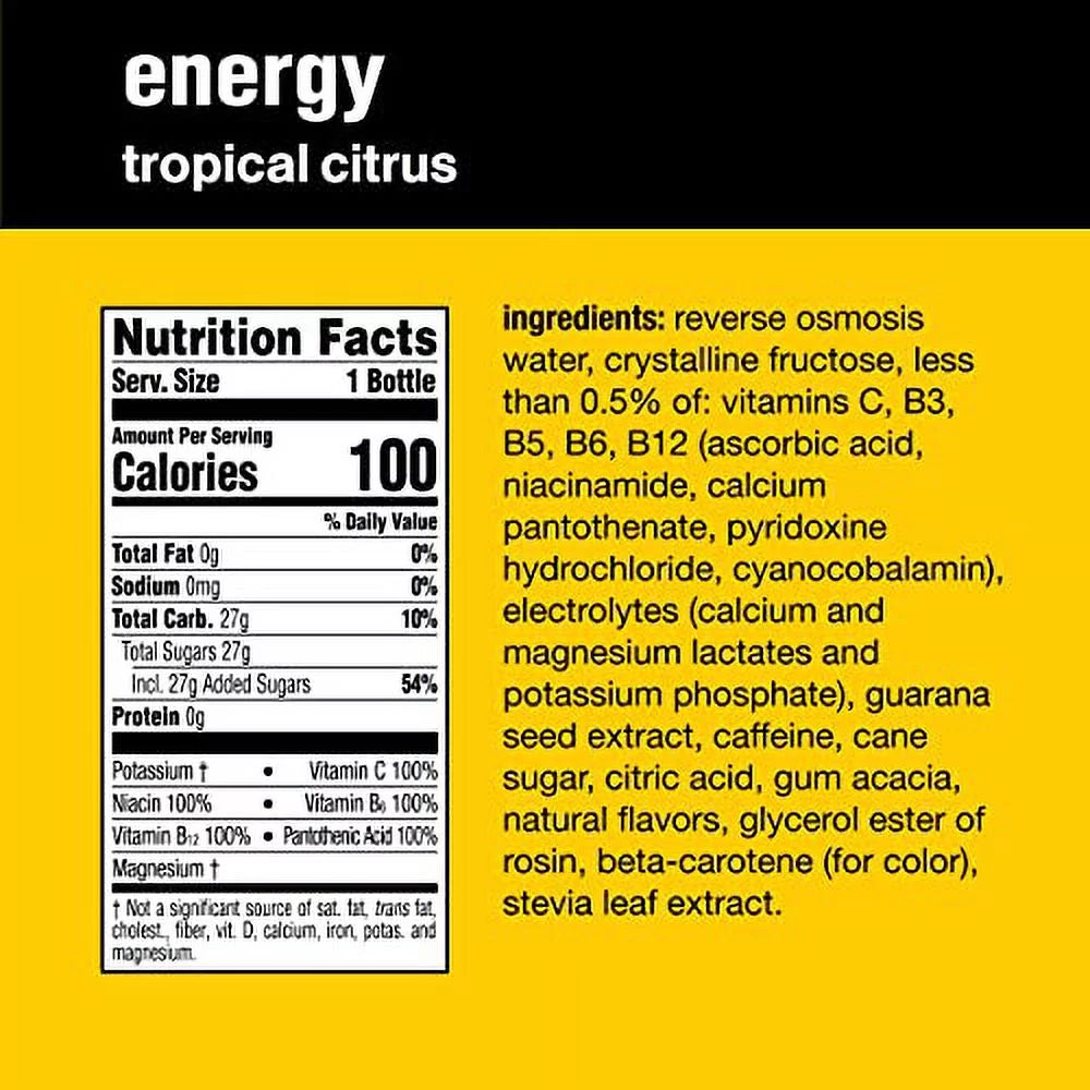 Tropical Citrus Drinks, 20 Fl Oz, 12 Pack X93774