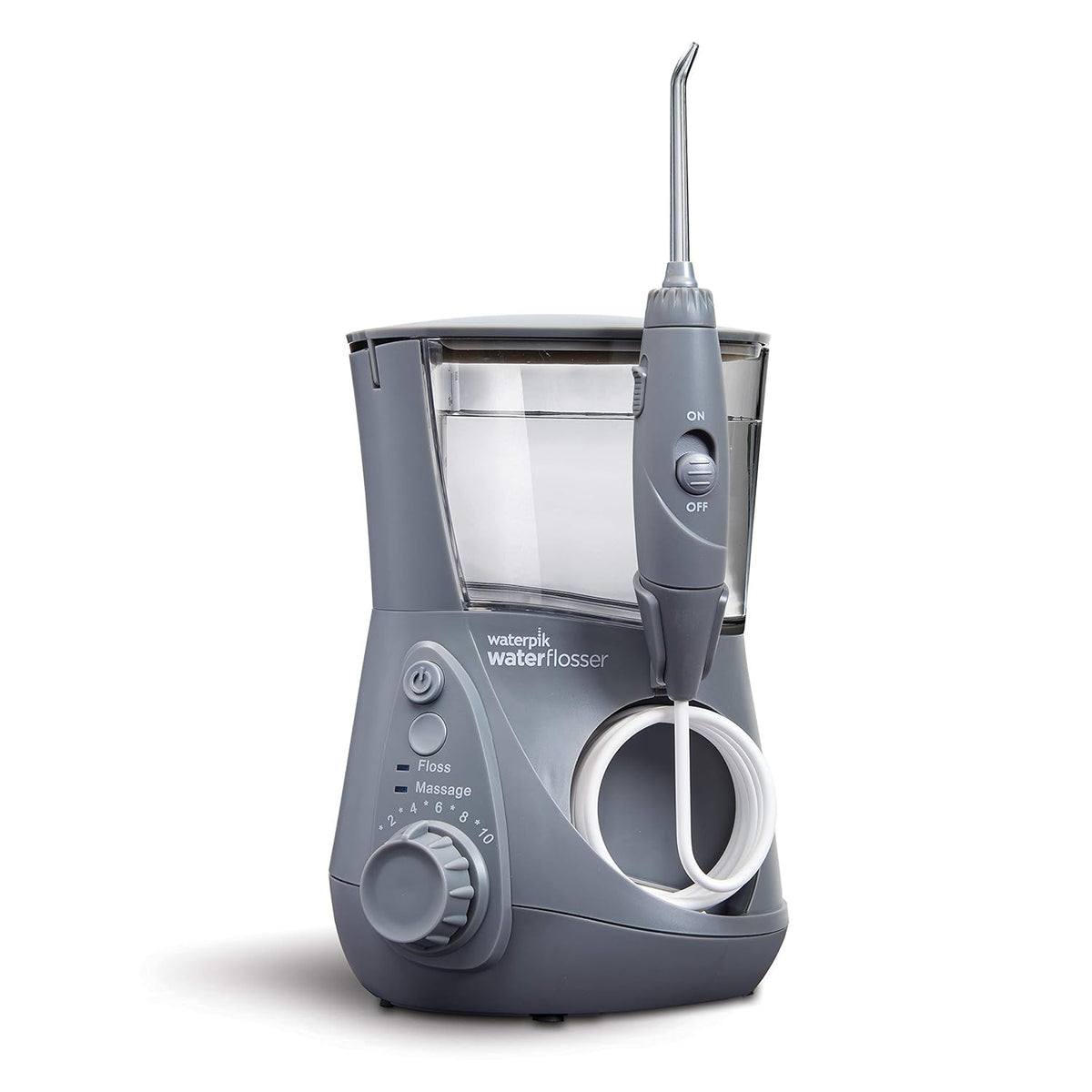 White Electric Water Flosser with 10 Settings and 7 Tips N44308