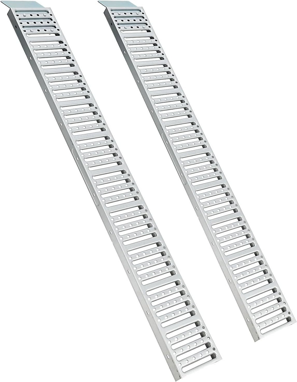 Silver Anti-Slip ATV Ramp Set of Two, 1500 lbs Capacity F773954