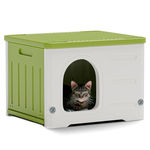 Plastic Cat House (Green) H576