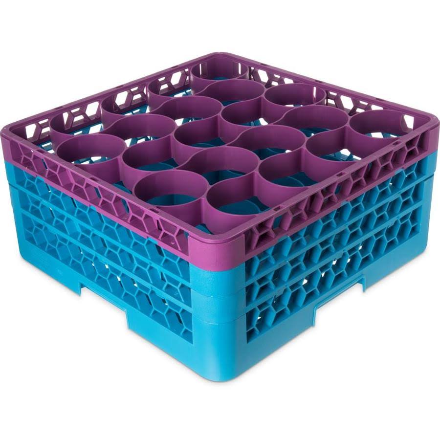 1pc 20 Compartment Glass Rack with 3 Extenders T2764