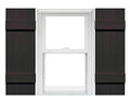 4 Board and Batten Vinyl Shutters 1 Pair 14 x 51 Musket Brown L964