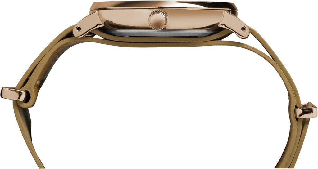 Brown Leather Strap Watch K917073