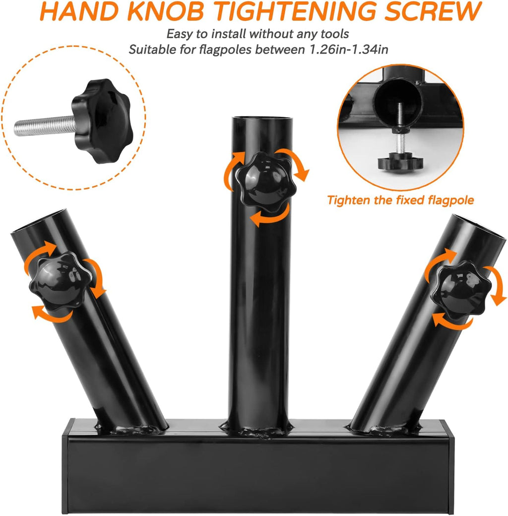 Hitch Mount Flagpole Holder for 2 inches Receiver X217