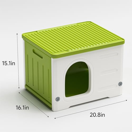 Plastic Cat House (Green) H576