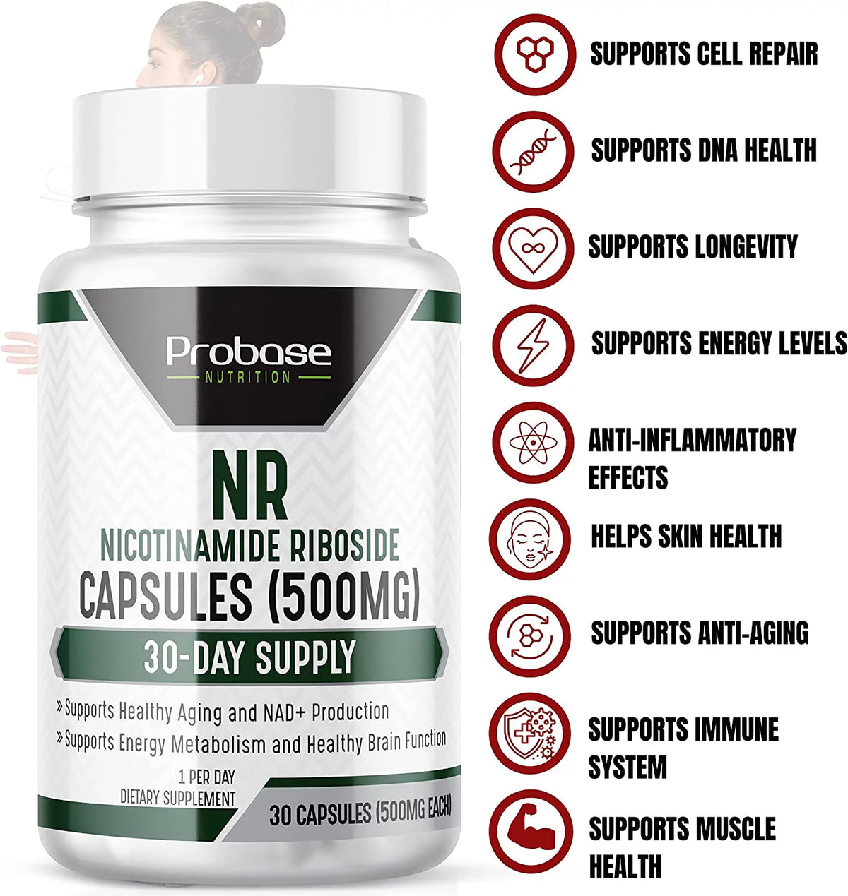 Nicotinamide Riboside (NR) Capsules 30ct 500mg A3580
