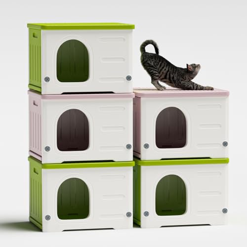 Plastic Cat House (Green) H576