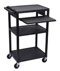 Black Keyboard Tray Audio Visual Cart Q895634