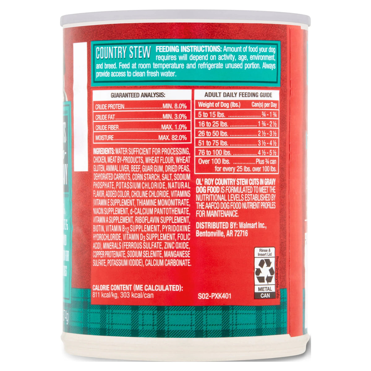(4 pack) 13.2 oz Wet Dog Food I8451