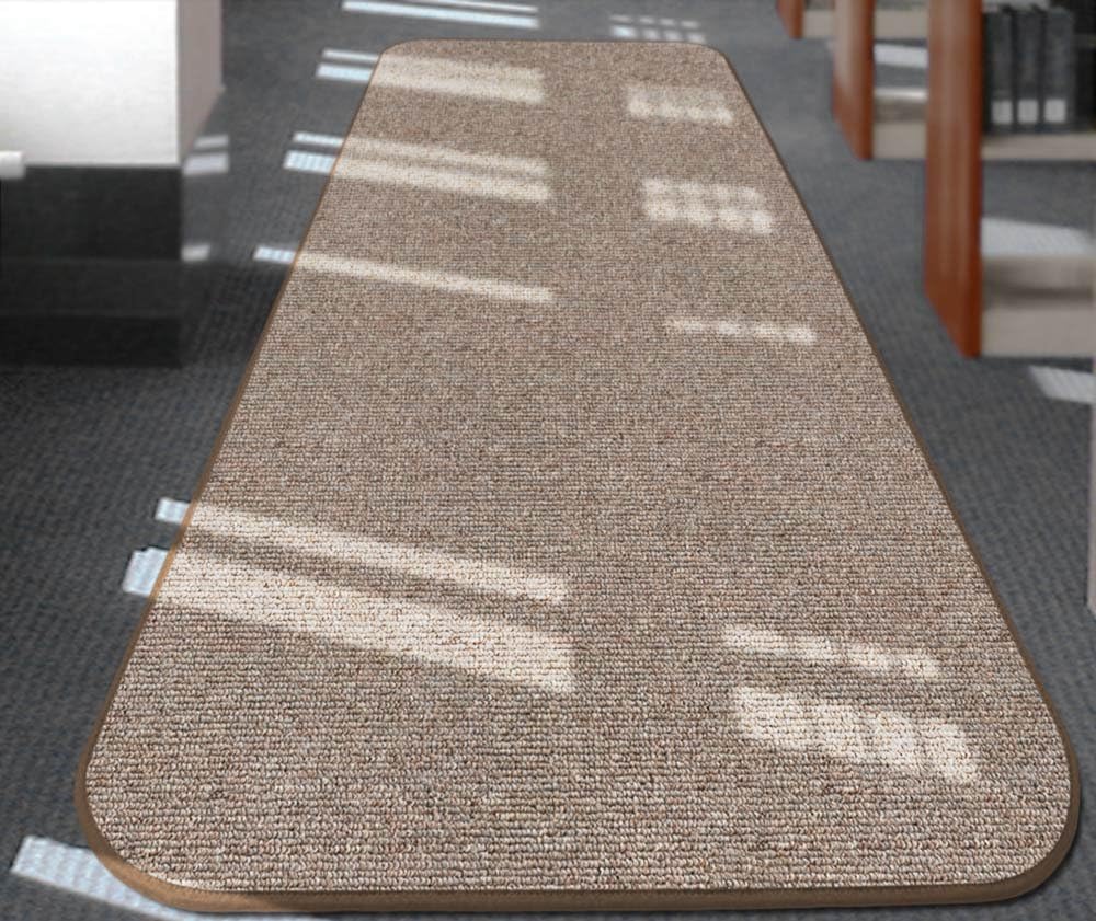 Skid-Resistant Carpet Runner Pebble Beige 12 Feet X 27 Inches E5400