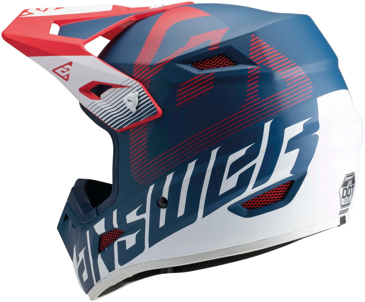 Red/White/Blue XL Offroad Helmet K892