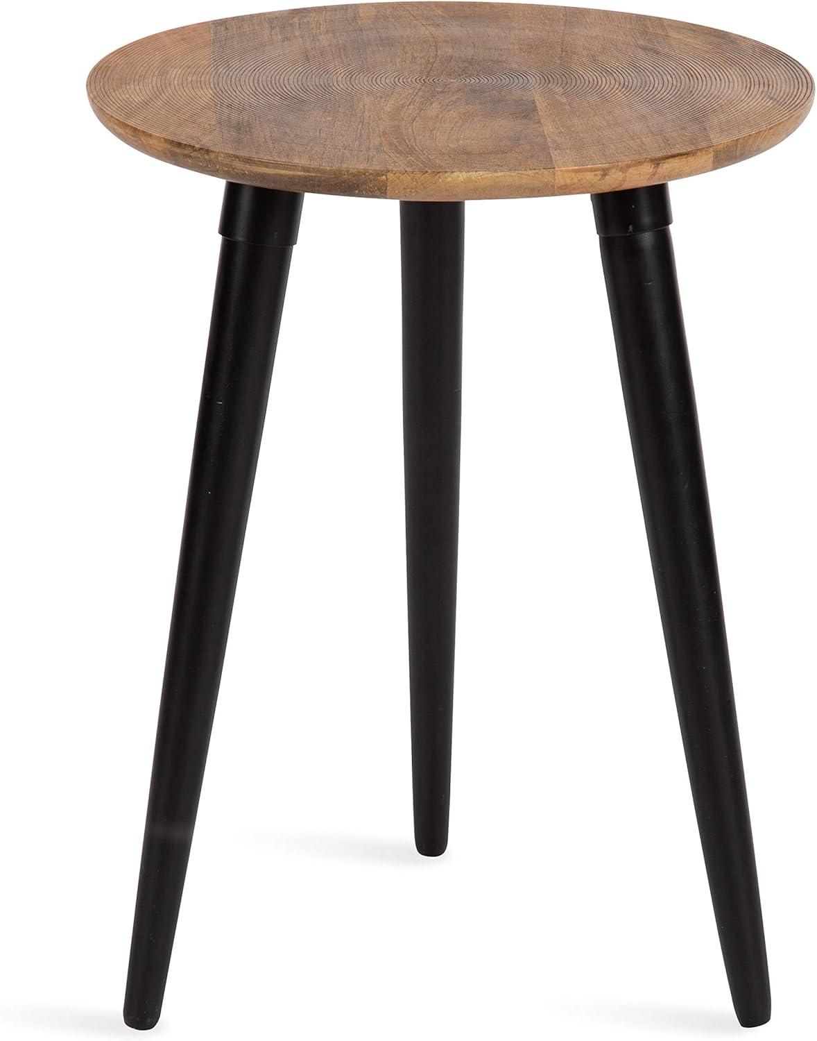 Natural and Black 16 x 16 x 21 Side Table T966