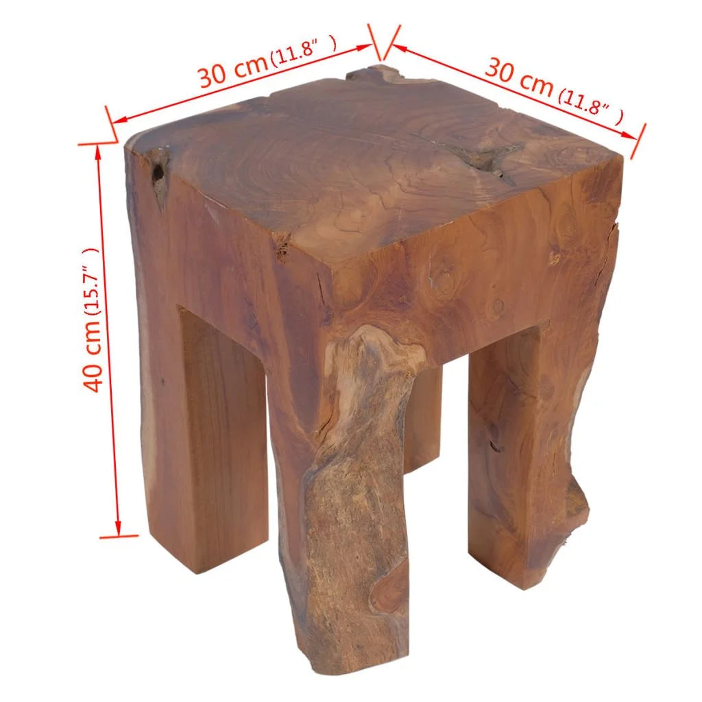 Solid Teak Wood Stool P42096