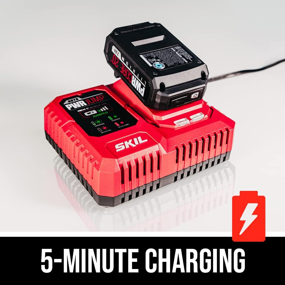 Brushless 20V Compact Reciprocating Saw with 2.0Ah Lithium Battery and Charger O351