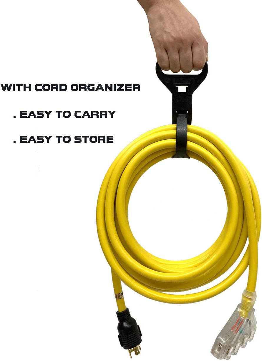 40Ft L14-30P to Four 5-20R 30 Amp Generator Power Cord W12280
