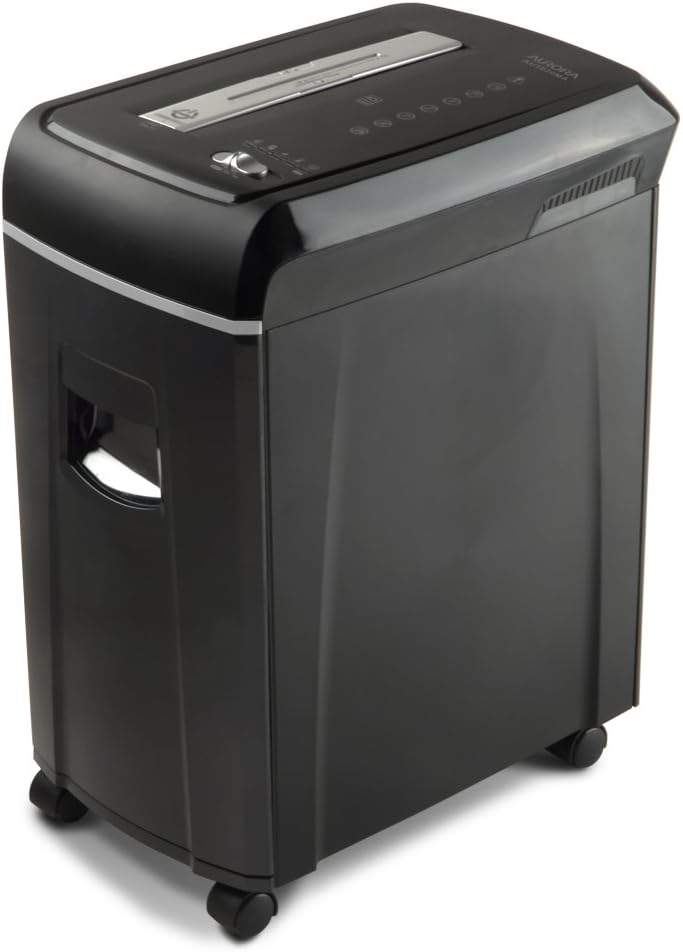 10-Sheet Micro-Cut Paper CD Credit Card Shredder with Pullout Basket W5082