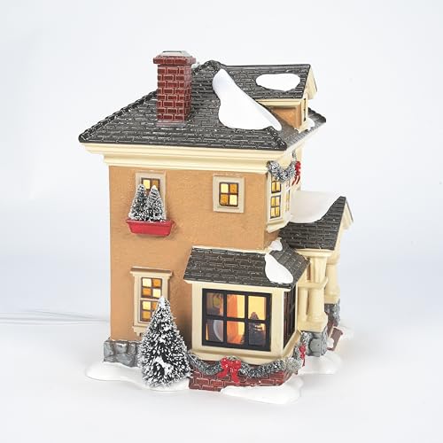 Porcelain Snow Village Lit House Z2762