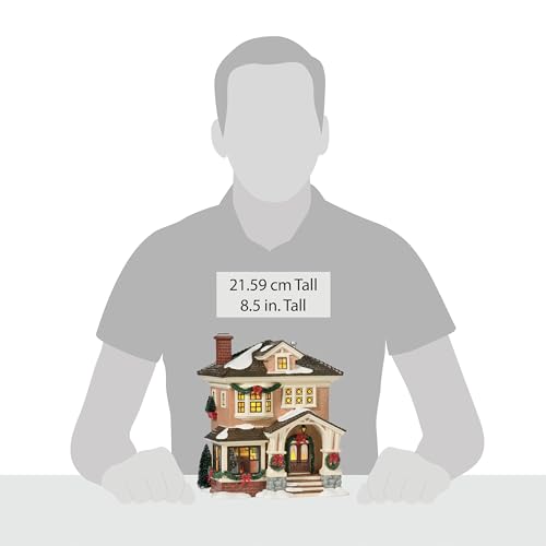 Porcelain Snow Village Lit House Z2762